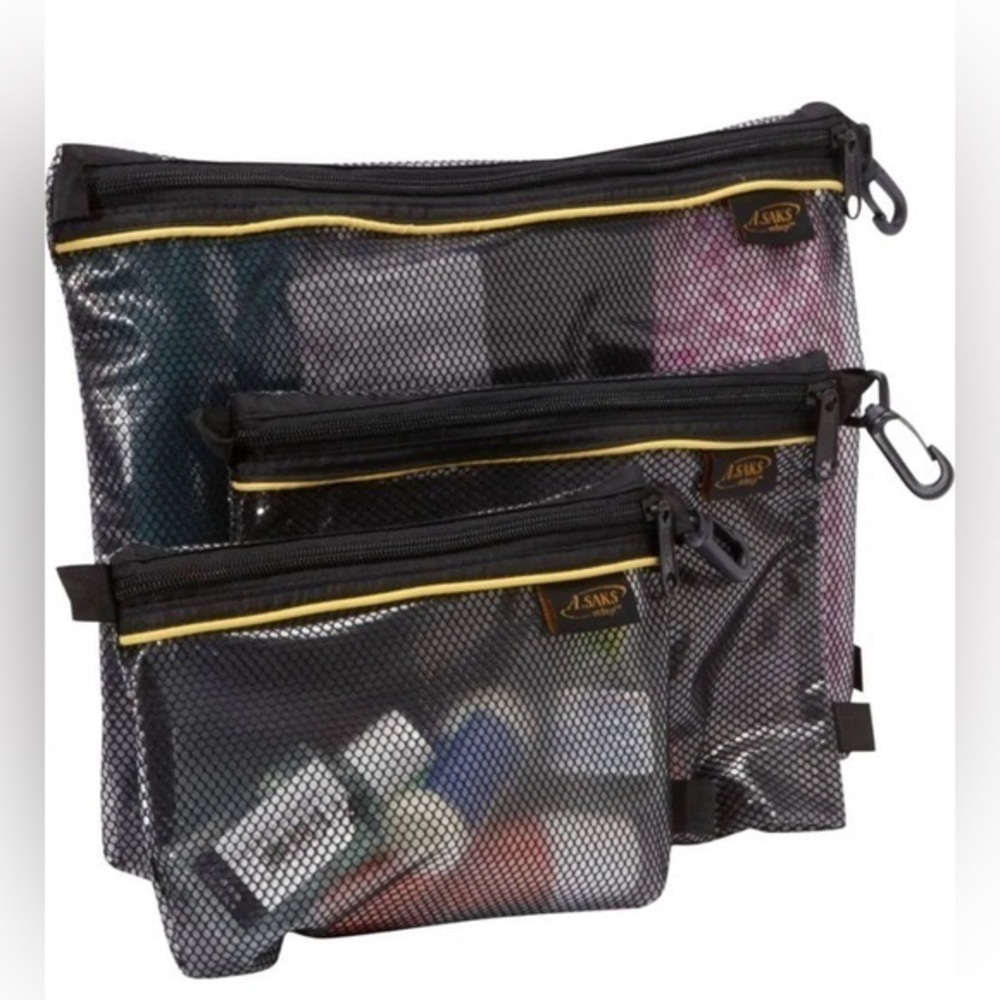 A.Saks (Set of 3) traveling bags, toiletries or electronic waterproof - UNISEX